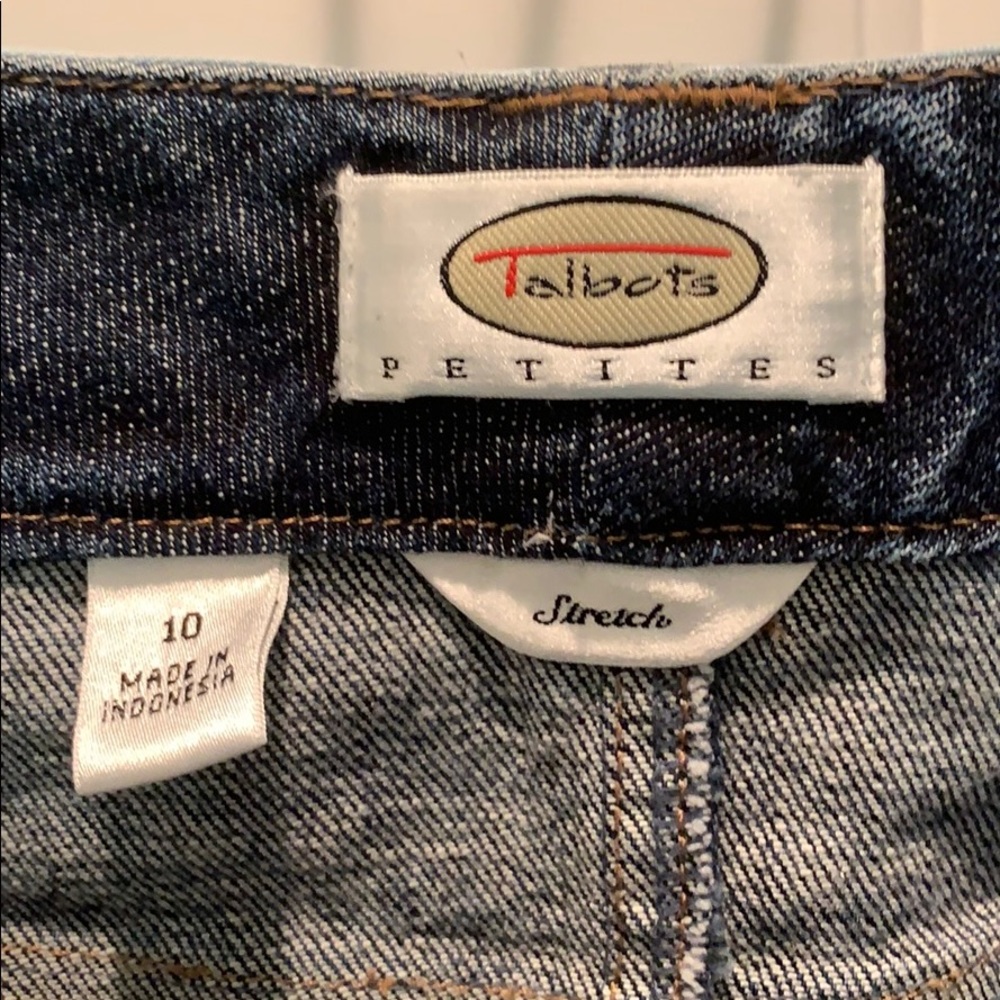 Talbots Denim Skirt with Decorative Waistband - Picture 4 of 5